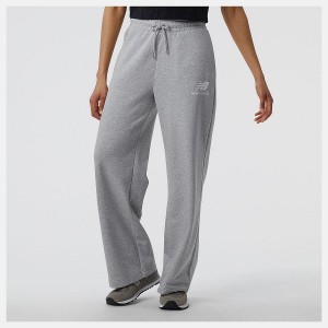 Pantalon New Balance Essentials Wide Legged Sweatpant Mujer Gris | EC 2101BC