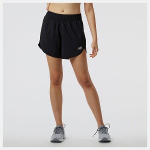 Short New Balance Accelerate 5 inch Mujer Negras | EC 2127BC
