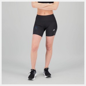 Short New Balance NYC Marathon Impact Run Fitted Mujer Negras | EC 2141SO