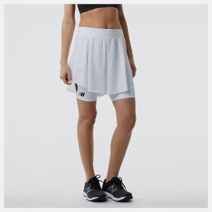 Short New Balance Tournament Mesh Mujer Blancas | EC 2153BC