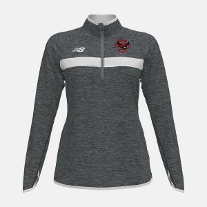 Tops New Balance Athletics Half Zip (Boston College) Mujer Gris | EC 2179BC