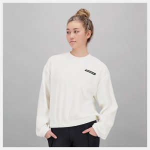 Tops New Balance Springloft Pullover Mujer Blancas | EC 2250JJ