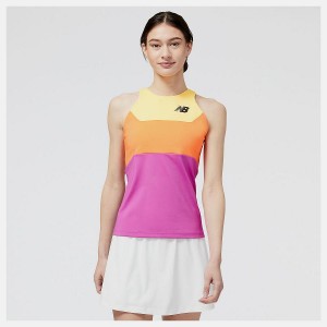 Tops New Balance Tournament Racerfront Tank Mujer Multicolor | EC 2252LH