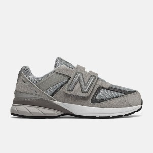 Zapatos New Balance Hook and Loop 990v5 Niños Gris | EC 1148UT