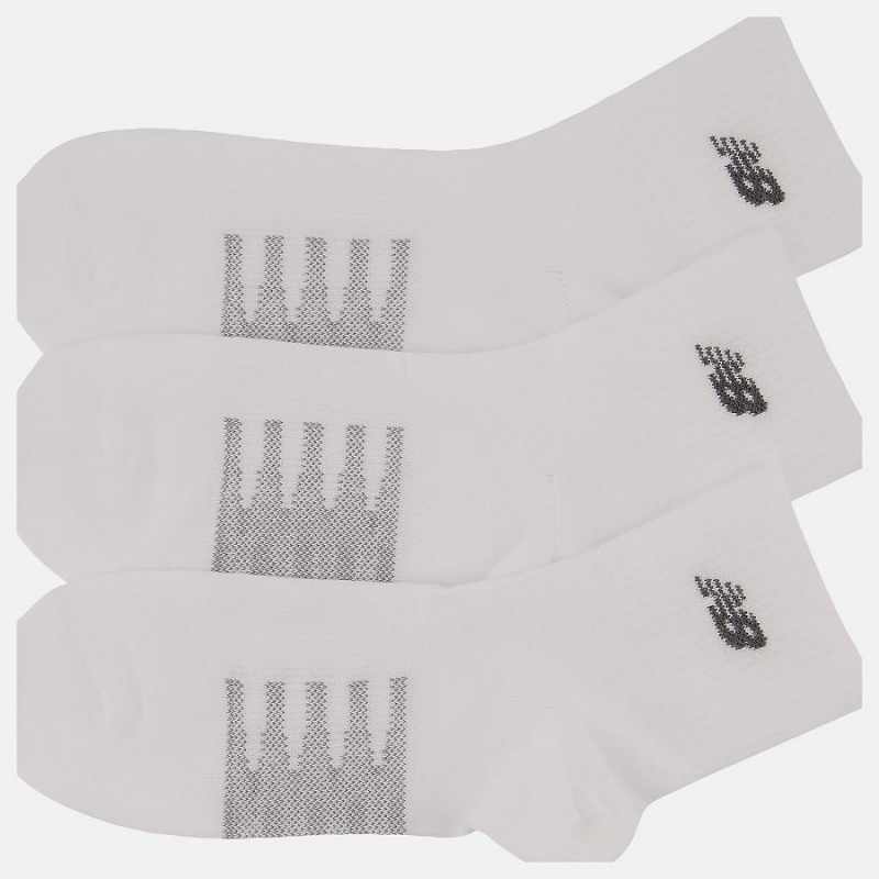 Calcetines New Balance Coolmax Thin Quarter 2 Pack Hombre Blancas | EC 1274EX