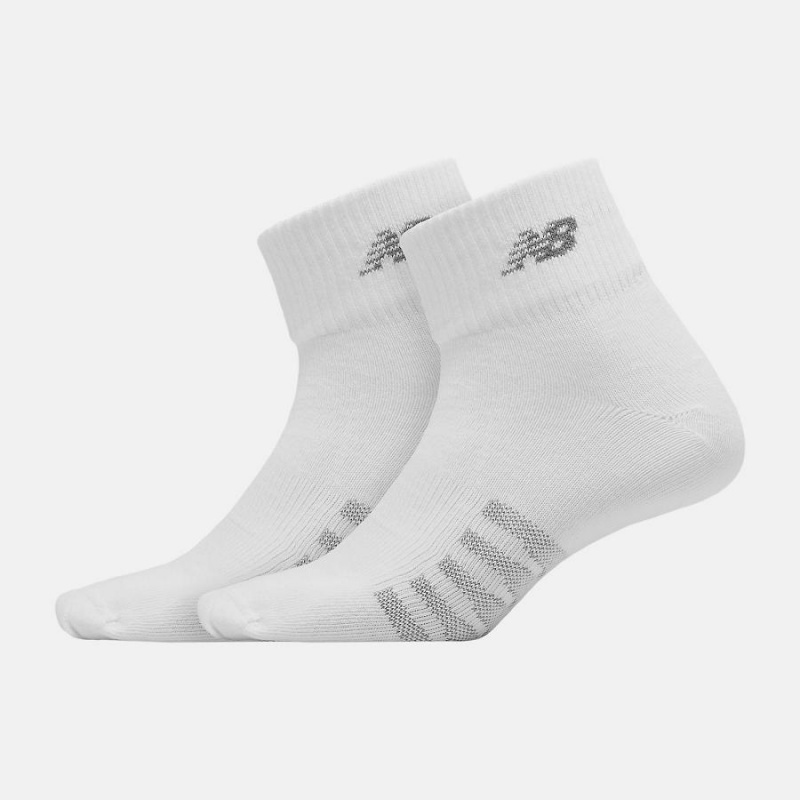 Calcetines New Balance Coolmax Thin Quarter 2 Pack Mujer Blancas | EC 2032UT