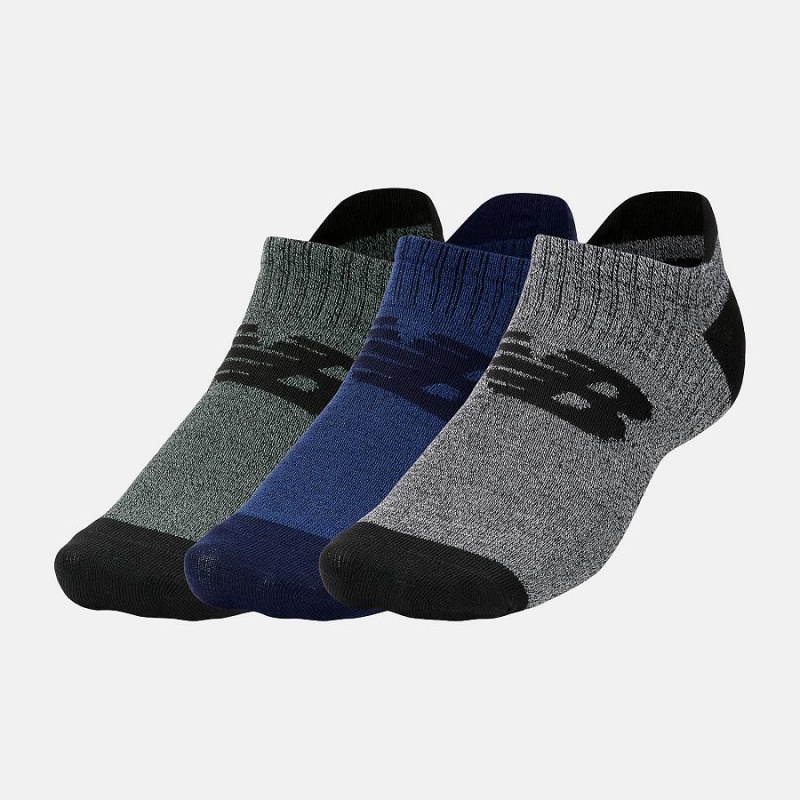 Calcetines New Balance Performance Invisible No Show 3 Pack Mujer Gris | EC 2041HK