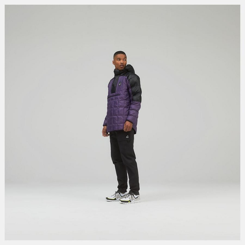 Chaquetas New Balance AT Iridescent Puffer Hombre Moradas | EC 1346VD