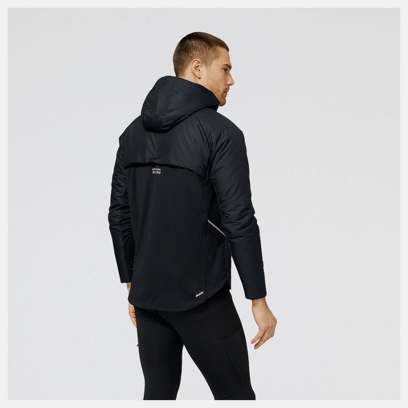Chaquetas New Balance Impact Run Heat Hombre Negras | EC 1355YU
