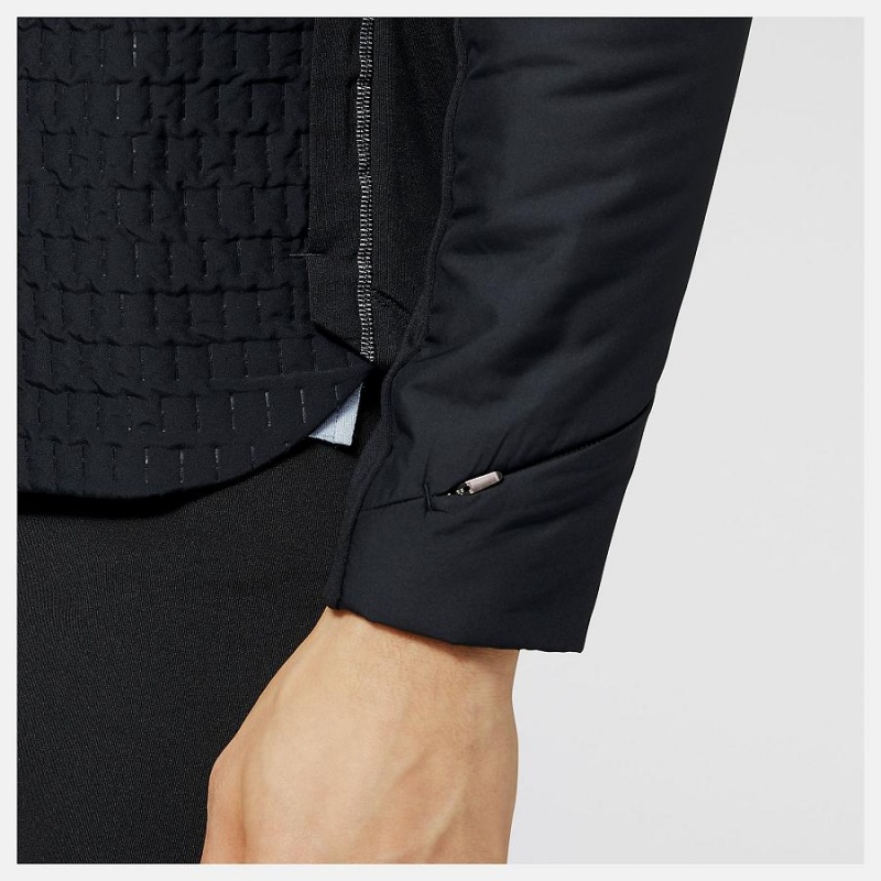 Chaquetas New Balance Impact Run Heat Hombre Negras | EC 1355YU