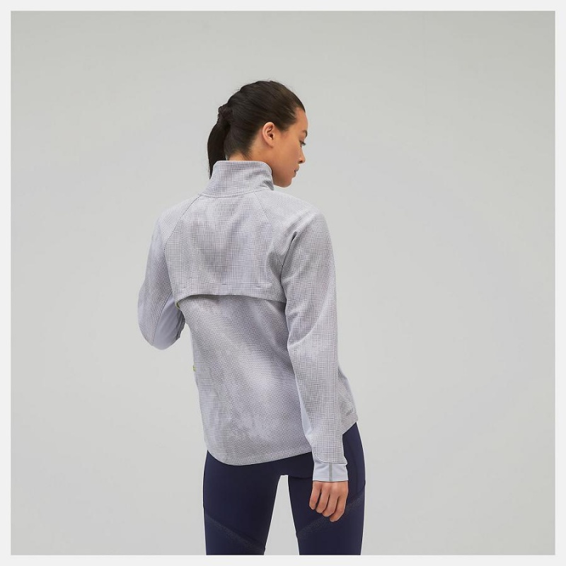 Chaquetas New Balance Reflective Impact Run Winter Mujer Plateadas | EC 2083YU