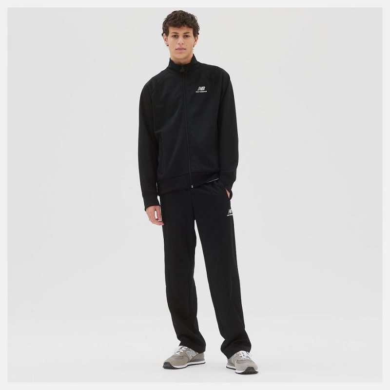 Chaquetas New Balance Uni-ssentials Track Hombre Negras | EC 1377WY