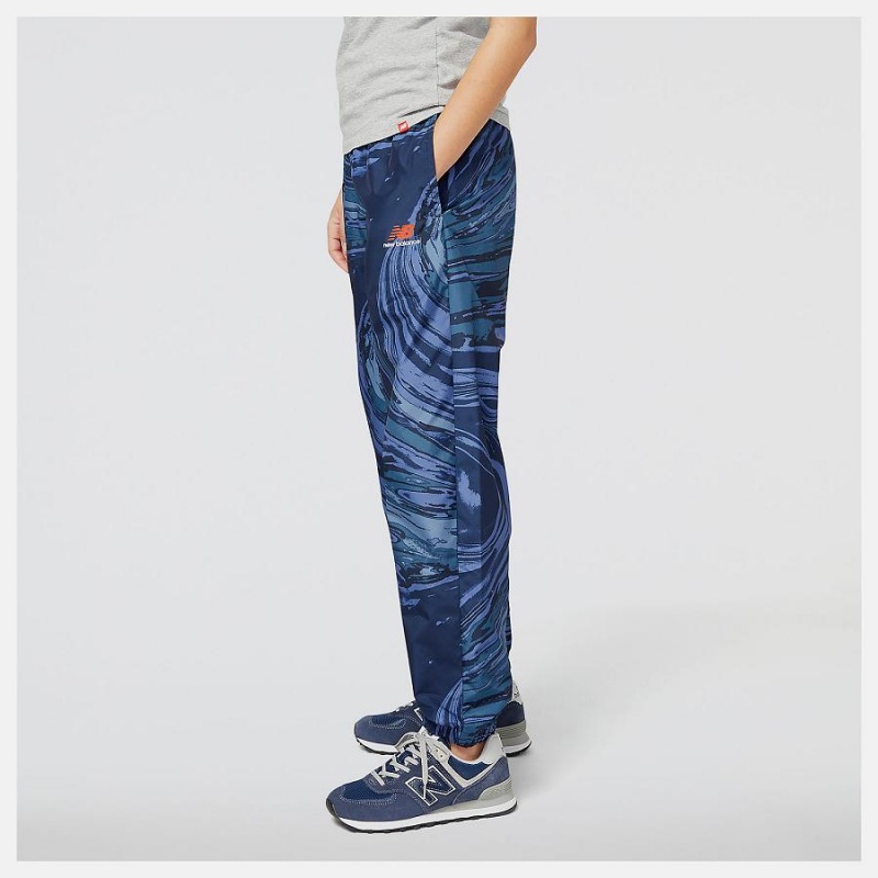 Pantalon New Balance Essentials New Wave Mujer Azules | EC 2096LH