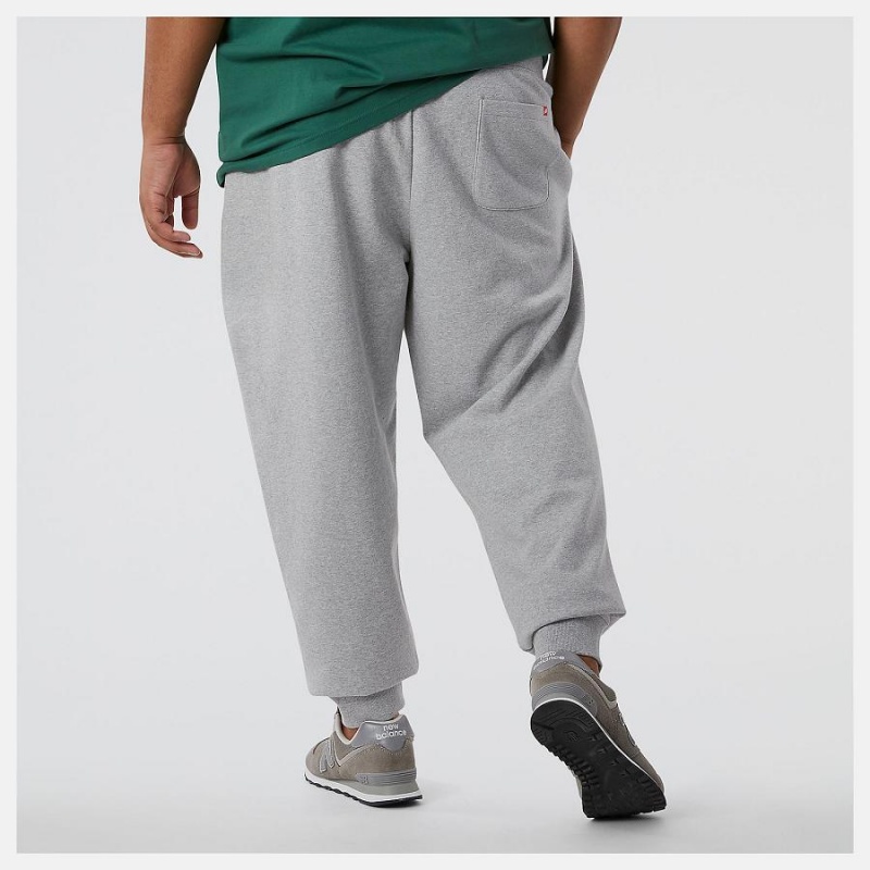 Pantalon New Balance Essentials Stacked Logo Sweatpant Hombre Gris | EC 1393KI