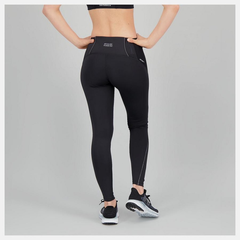 Pantalon New Balance Impact Run Tight Mujer Negras | EC 2104QZ