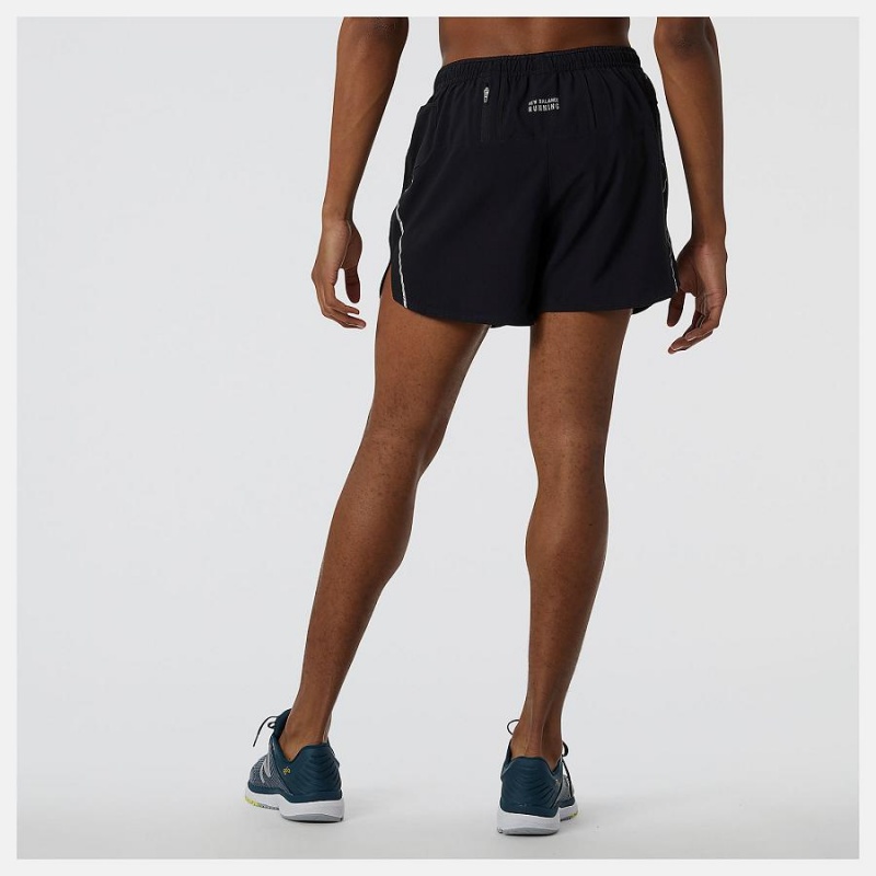 Short New Balance Impact Run 5 Inch Hombre Negras | EC 1431RW