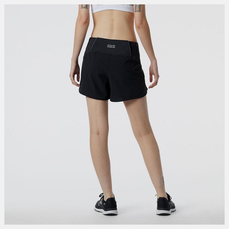 Short New Balance Impact Run 5in Mujer Negras | EC 2136UT