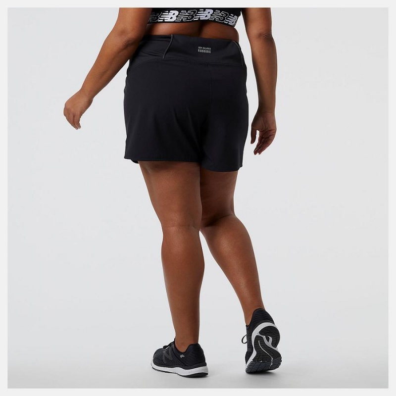 Short New Balance Impact Run 5in Mujer Negras | EC 2135YU
