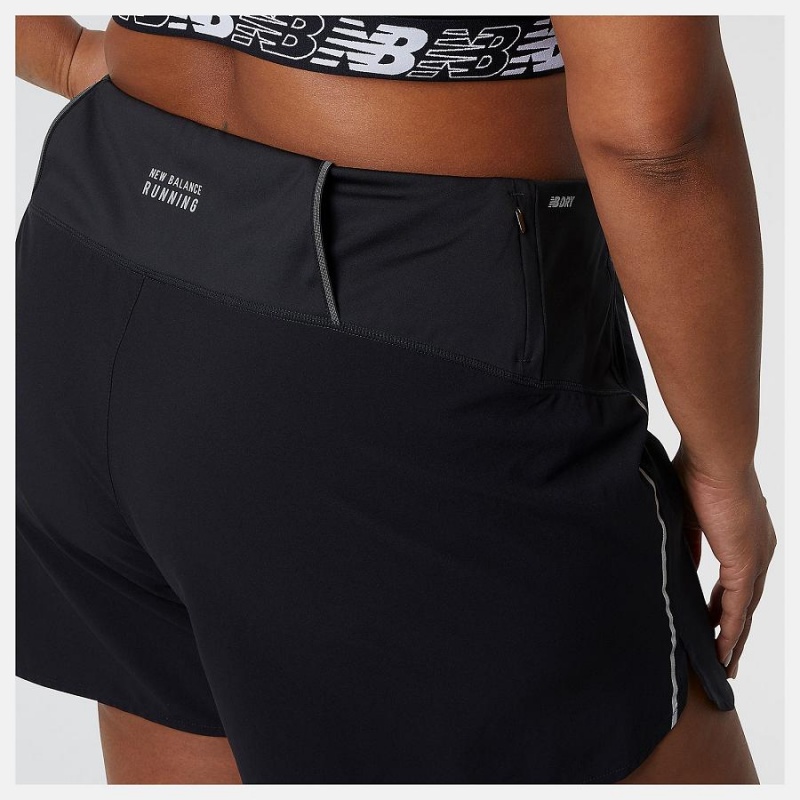 Short New Balance Impact Run 5in Mujer Negras | EC 2135YU