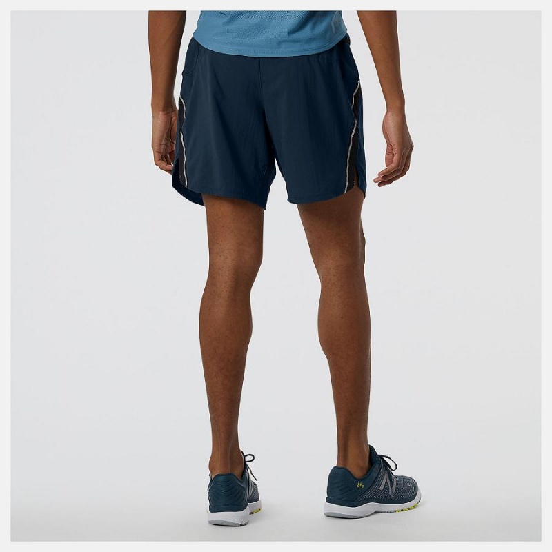 Short New Balance Impact Run 7 Inch Hombre Negras | EC 1433YU