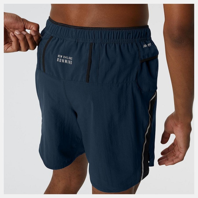 Short New Balance Impact Run 7 Inch Hombre Negras | EC 1433YU