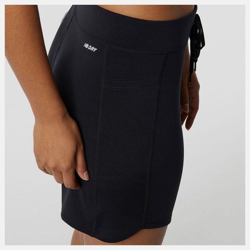 Short New Balance Impact Run 7 Inch Mujer Negras | EC 2137IS