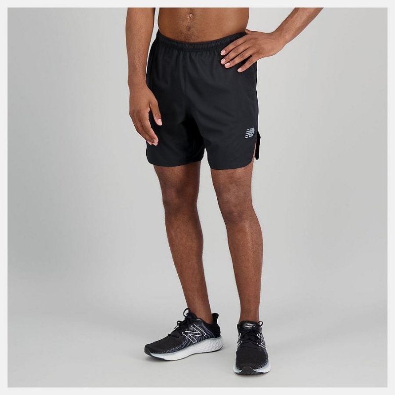 Short New Balance Q Speed Fuel 7 inch Hombre Negras | EC 1450VD