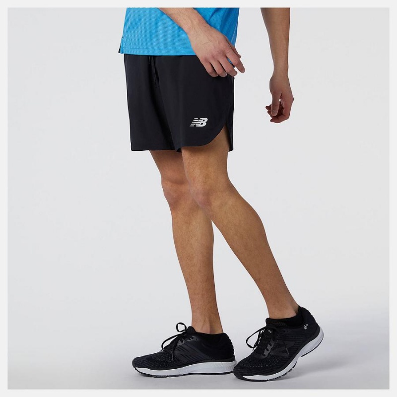 Short New Balance R.W.T Woven Hombre Negras | EC 1451BC
