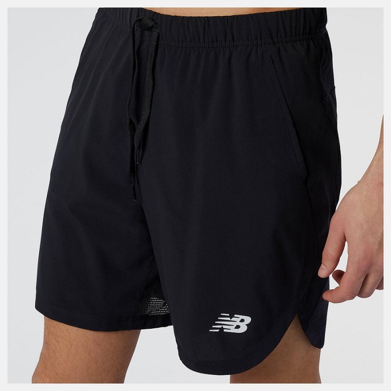 Short New Balance R.W.T Woven Hombre Negras | EC 1451BC