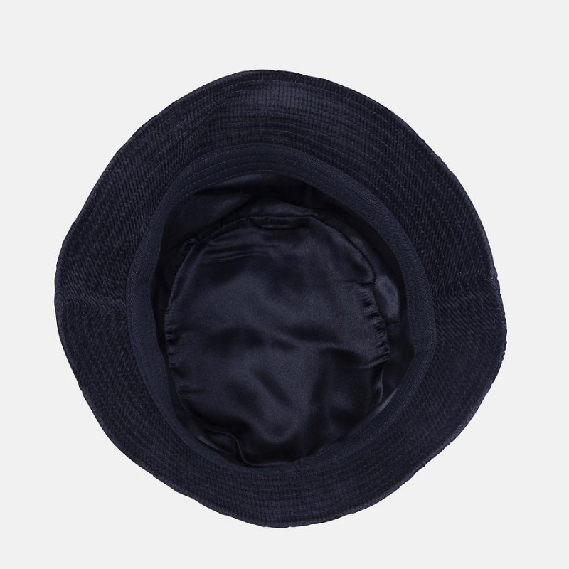 Sombreros New Balance Washed Corduroy Bucket Mujer Negras | EC 2006UT