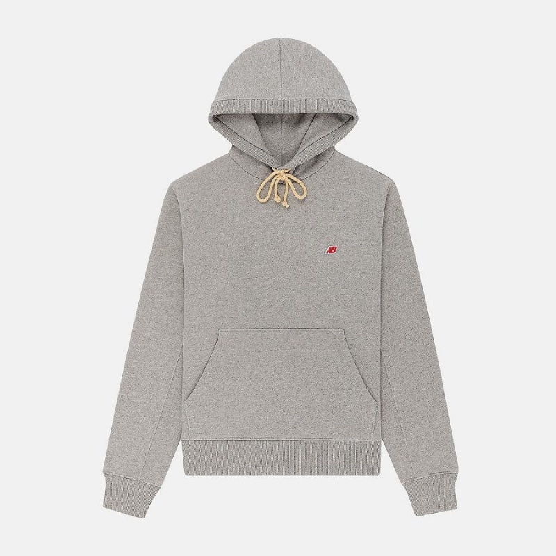 Sudadera con Capucha New Balance MADE in USA Core Hombre Gris | EC 1328TV
