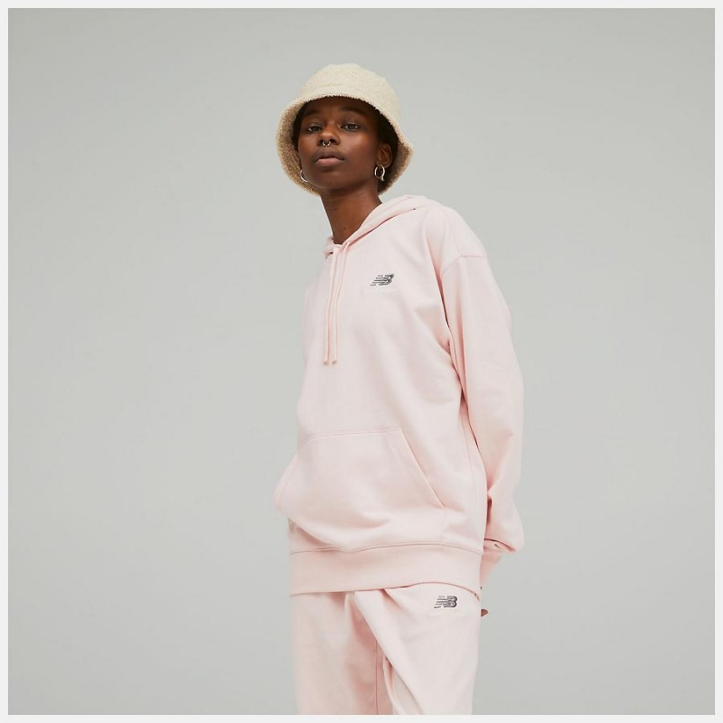 Sudadera con Capucha New Balance Uni-ssentials French Terry Hombre Rosas | EC 1342LH