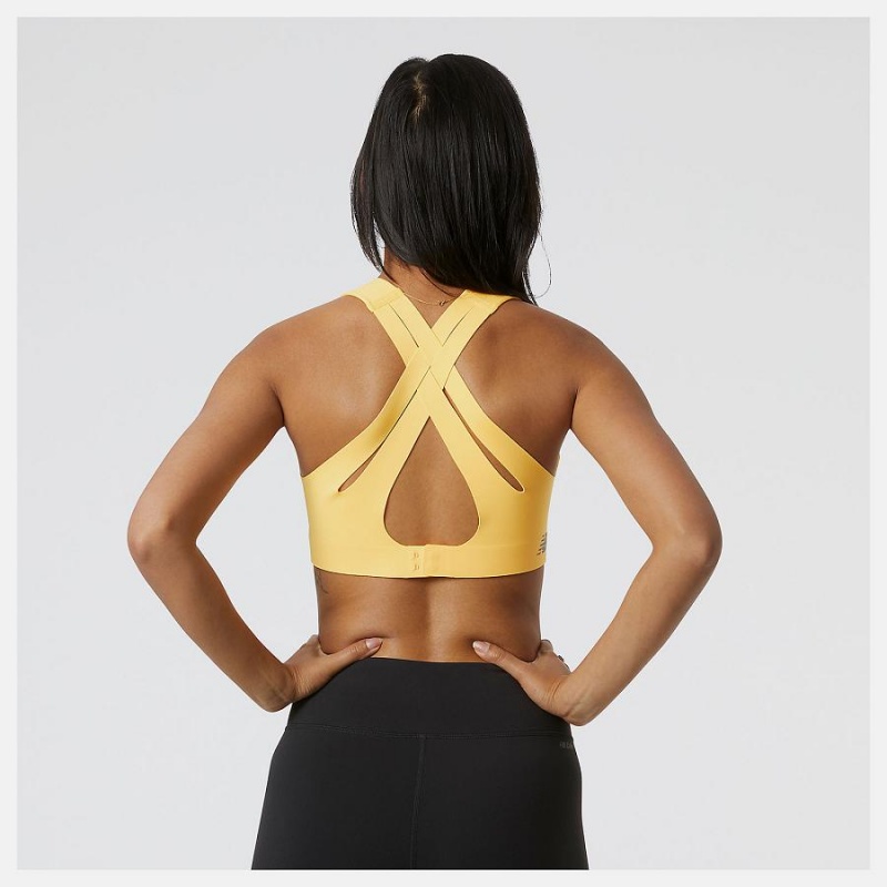 Sujetador Deportivo New Balance Fortiflow Mujer Amarillo | EC 2163IS