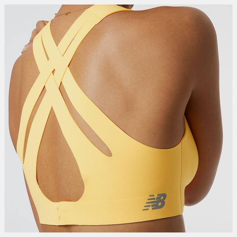 Sujetador Deportivo New Balance Fortiflow Mujer Amarillo | EC 2163IS