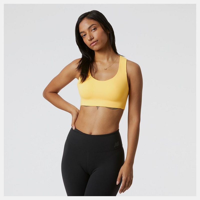 Sujetador Deportivo New Balance Fortiflow Mujer Amarillo | EC 2163IS