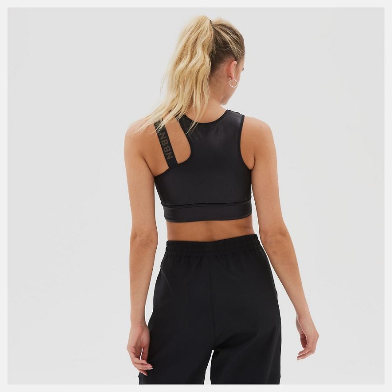 Sujetador Deportivo New Balance NYC Marathon Q Speed Mujer Negras | EC 2166AP
