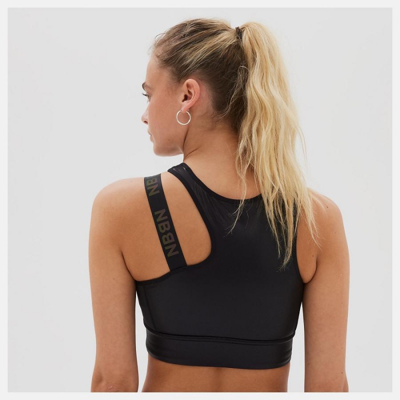 Sujetador Deportivo New Balance NYC Marathon Q Speed Mujer Negras | EC 2166AP