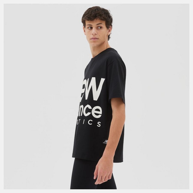 Tops New Balance Athletics Unisex Out of Bounds Hombre Negras Blancas | EC 1491SO