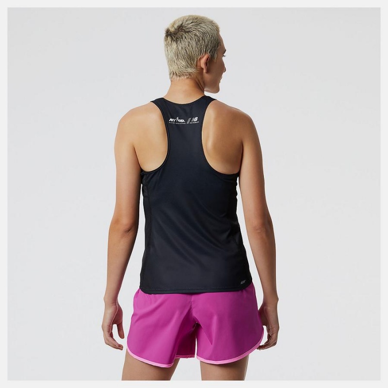 Tops New Balance Run For Life Boroughs Singlet Mujer Negras | EC 2237RW