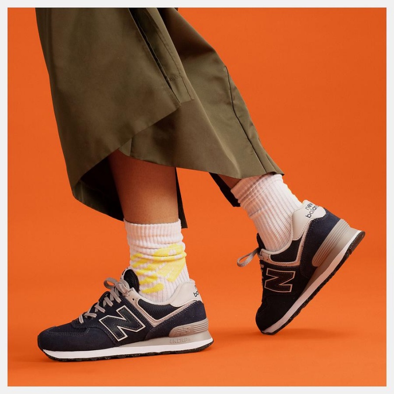 Zapatillas Lifestyle New Balance 574 Core Mujer Azules | EC 2297SO