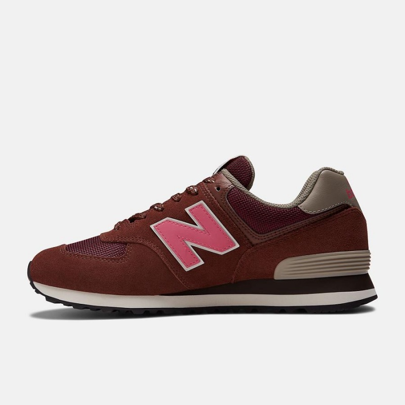 Zapatillas Lifestyle New Balance 574 Mujer Rojas | EC 2282VD