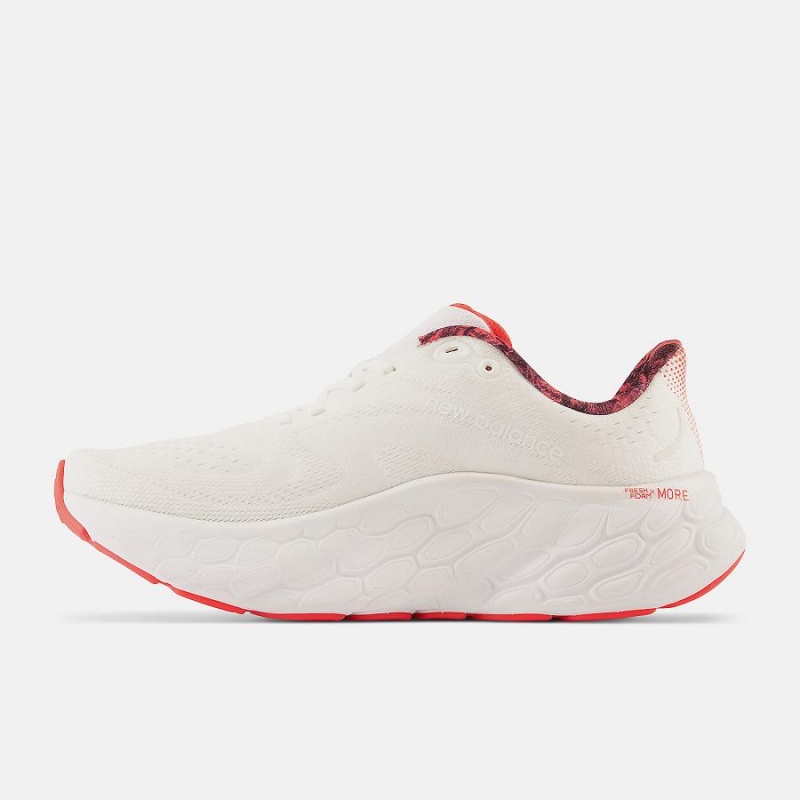 Zapatillas Para Caminar New Balance NYC Marathon Fresh Foam X More V4 Hombre Blancas Rojas | EC 1821RW
