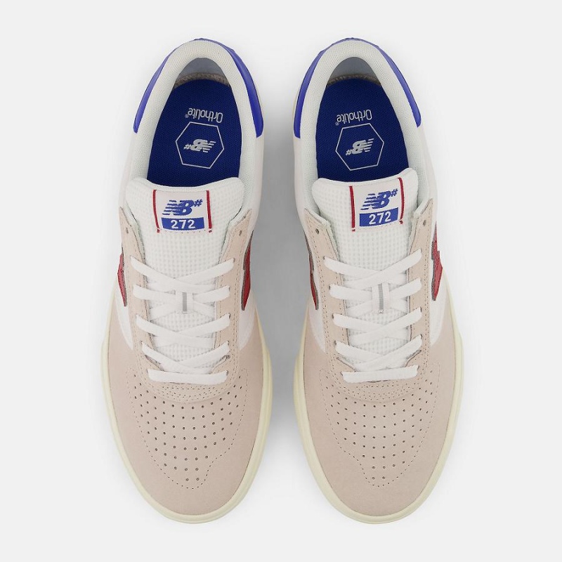 Zapatillas Skate New Balance Numeric 272 Mujer Beige Rojas | EC 2352MA