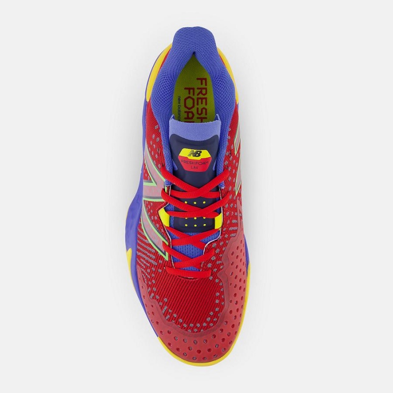 Zapatillas Tenis New Balance Fresh Foam X Lav V2 Hombre Rojas Azules | EC 1936GL
