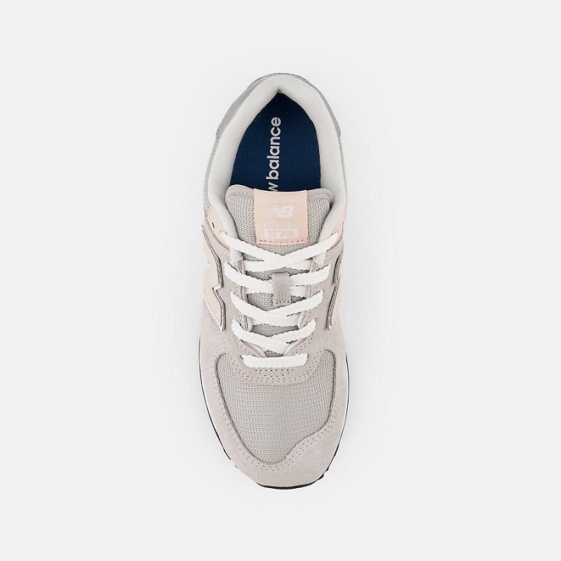 Zapatos New Balance 574 Core Niños Gris Rosas Claro | EC 1067RW