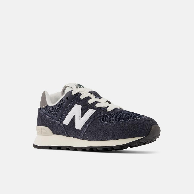 Zapatos New Balance 574 Niños Azules Oscuro | EC 1116QZ