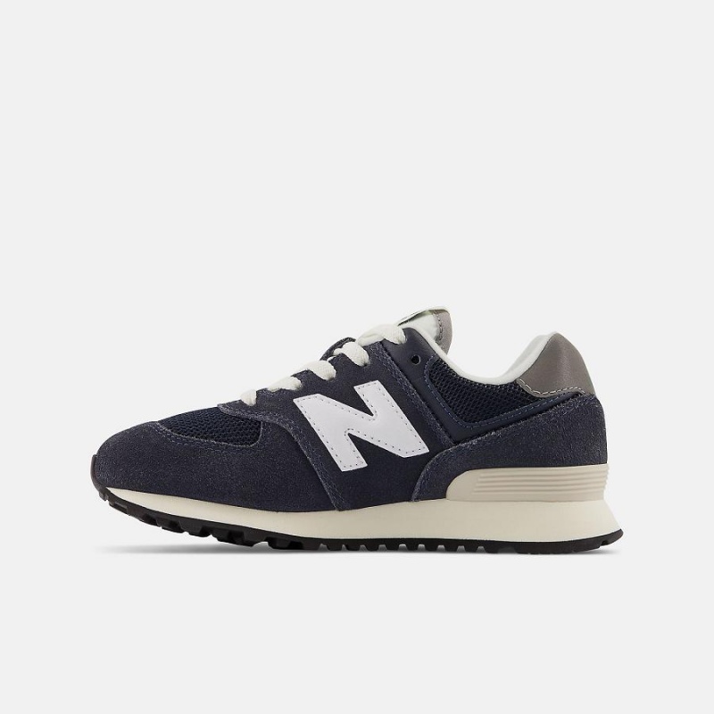 Zapatos New Balance 574 Niños Azules Oscuro | EC 1116QZ