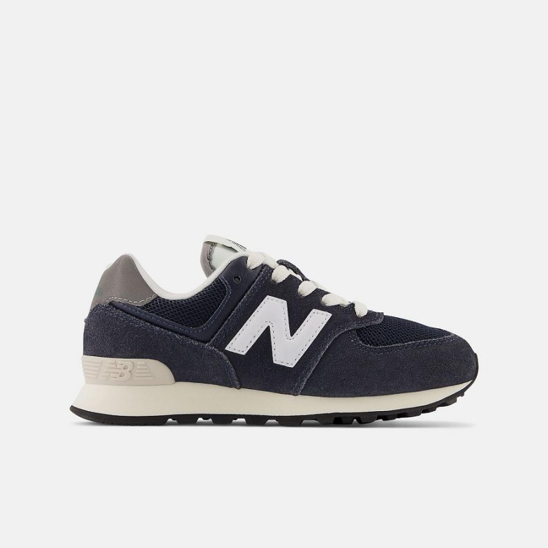 Zapatos New Balance 574 Niños Azules Oscuro | EC 1116QZ