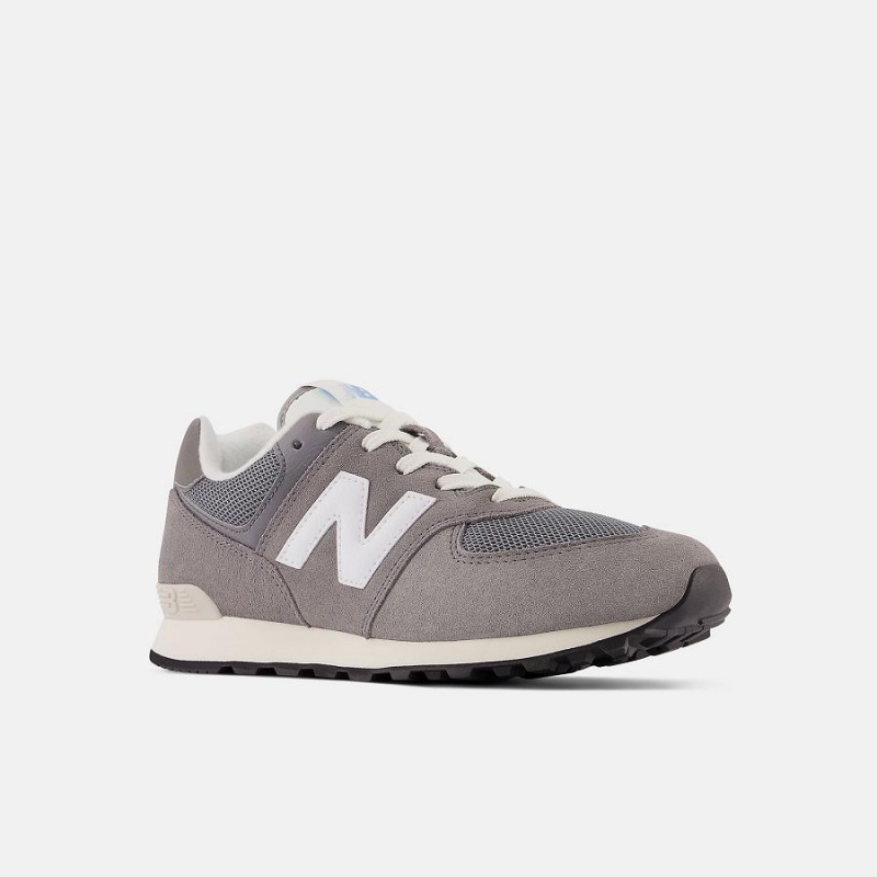 Zapatos New Balance 574 Niños Gris Blancas | EC 1051FM
