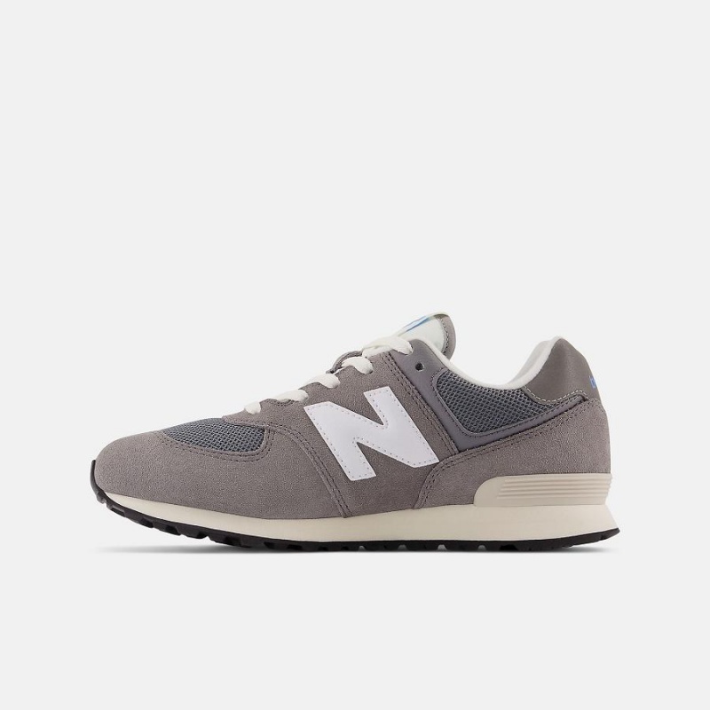 Zapatos New Balance 574 Niños Gris Blancas | EC 1051FM